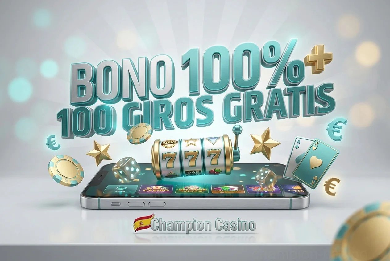 BONO 100%+ 100 GIROS GRATIS